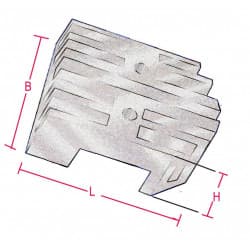 Zink for mercruiser Alpha One - 2