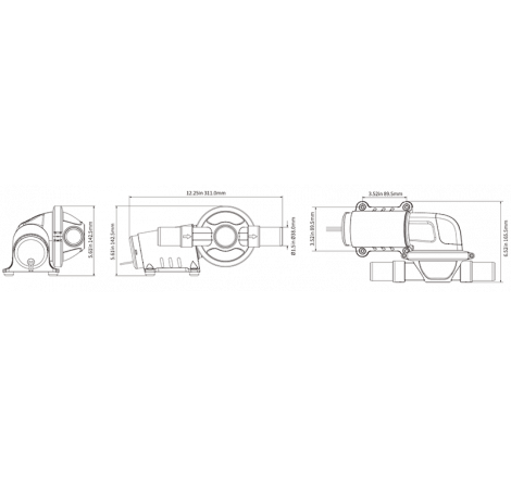 Seaflo toilet membran pumpe - 4