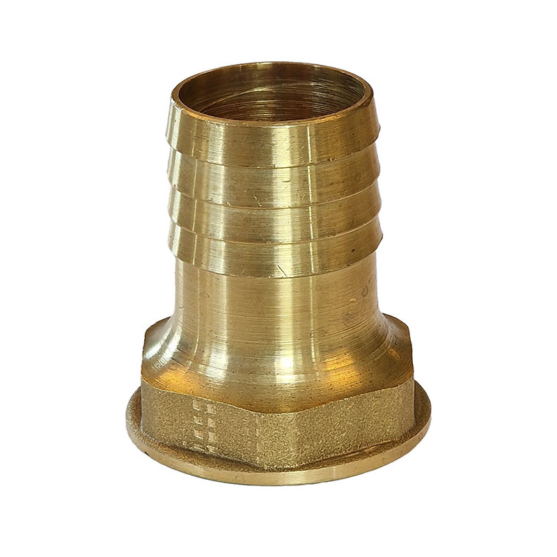 Slangestuds med indvendigt gevind, messing - 4