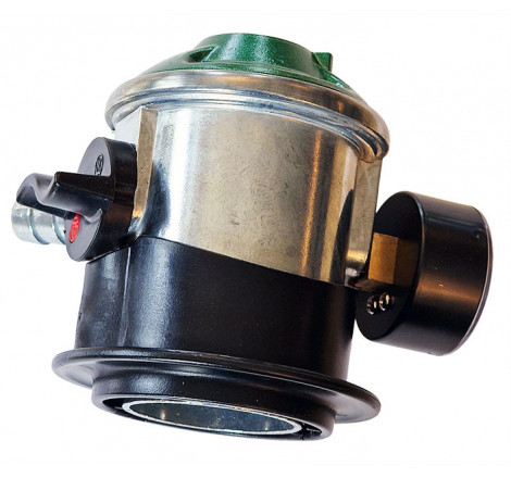 Gas regulator Jumbo click on med manometer og slangestuds - 4
