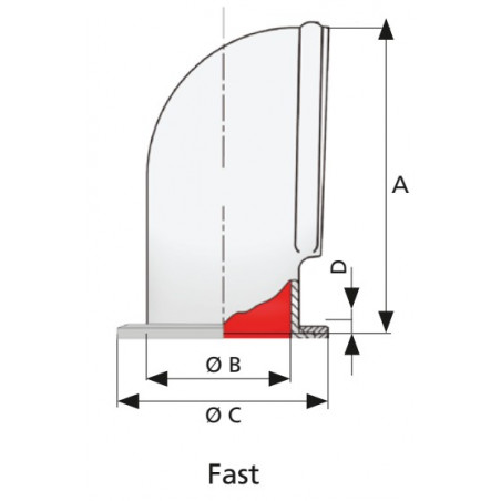 Dorade ventil i silicone Ø 75 mm - 2