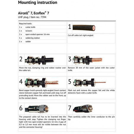 Stik PL 259 Han lodning - 5