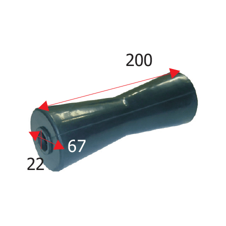 Kølrulle længde 200 mm - 1