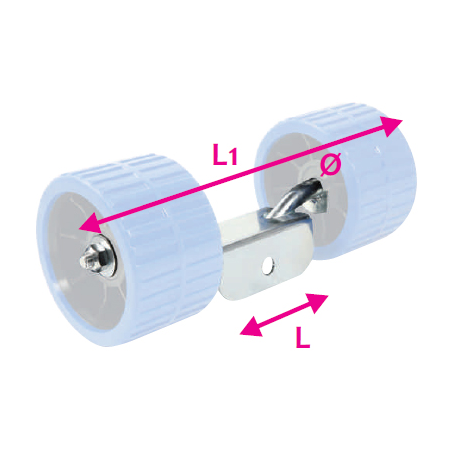 Holder til 2 sideruller - 1