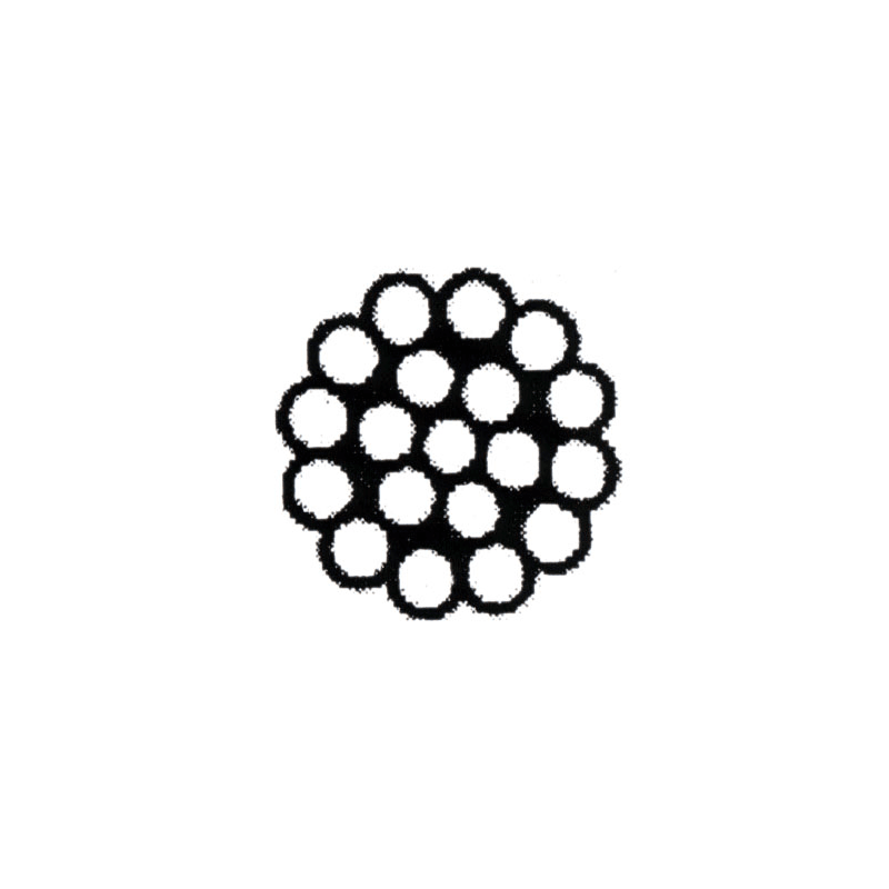 Stålwire 1x19 AISI 316 - 1