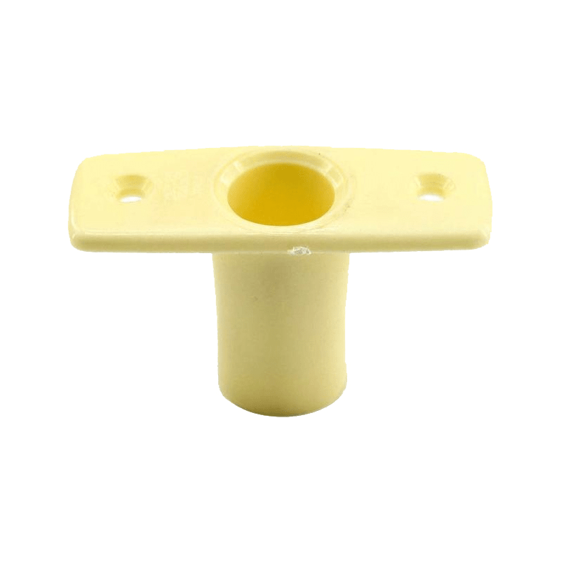 Bøsning i hvid plast - 1