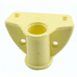 Bøsning i hvid plast - 2