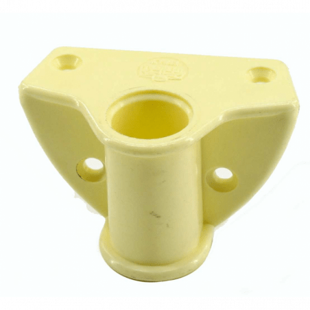 Bøsning i hvid plast - 2