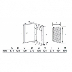 Indbygningsskab til ildslukker - 2