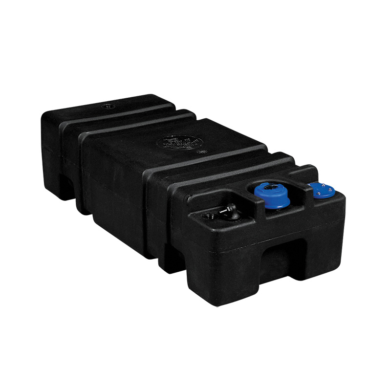 Brændstoftank lav model i grå plast - 1