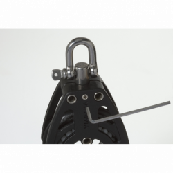 Trippel blok med cam cleat/frølår 10 mm - 2