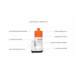 Pantrypumpe nedsænkning 12 V - 16l/min - 1