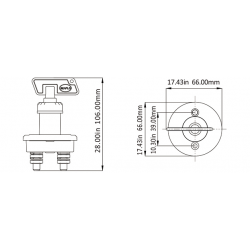 Hovedafbryder med nøgle 275A - 4