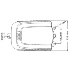 Flydekontakt med hus - 25A - 1
