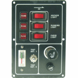 Kontaktpanel med 3 kontakter - 1