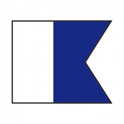 Dykkerflag (A) 125 x 90 cm - 1