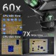 2uul MicroScope MC7060-A1 7-60X Senkron Zoomlu Trinoküler Mikroskop, PCB Mikro İşlemleri İçin