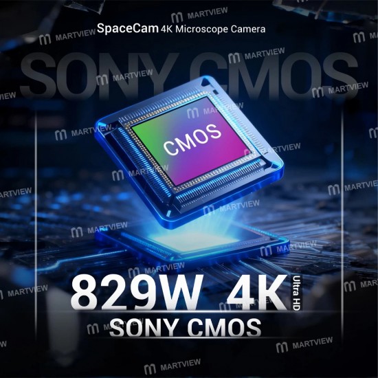 2uul MS01 SpaceCam 829W-Pixel Endüstriyel Elektronik 4K Mikroskop Kamerası