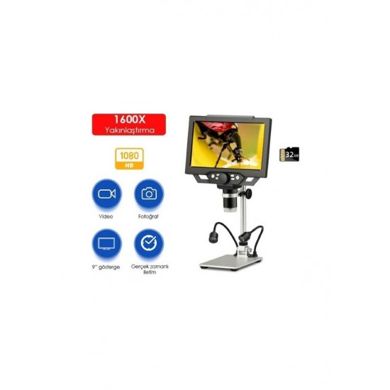 G1600 Plus+ Renkli Ekranlı Dijital Mikroskop 1600X