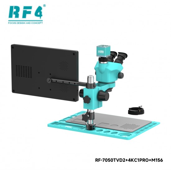 RF4-6565 7050TV 4K HD Kamera Monitörü Trinoküler Stereo Mikroskop