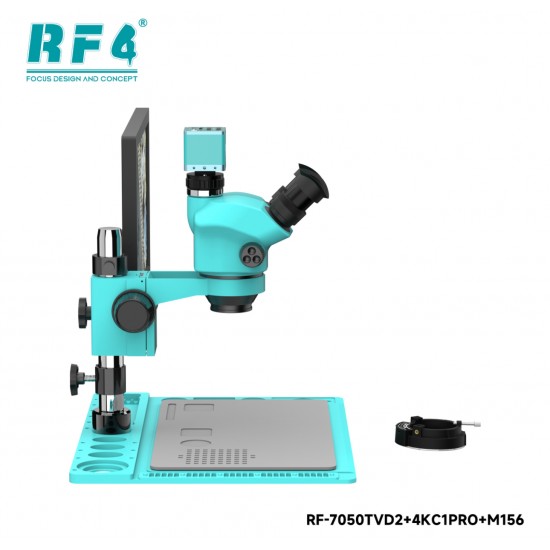 RF4-6565 7050TV 4K HD Kamera Monitörü Trinoküler Stereo Mikroskop