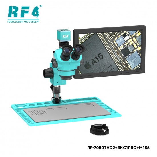 RF4-6565 7050TV 4K HD Kamera Monitörü Trinoküler Stereo Mikroskop