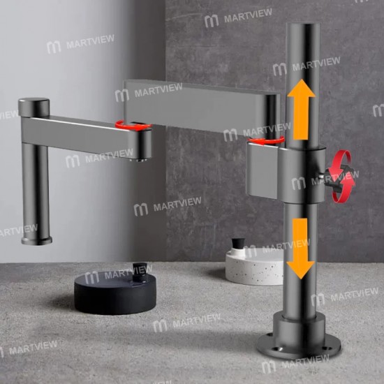 Luowei LW-017 360° Dönebilen Katlanabilir Kaldırma Özellikli Mikroskop Üniversal Metal Braket Kolu