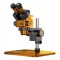 Mechanic Robot Z4 6.5-60X Trinoküler Stereo Mikroskop, Alüminyum Alaşımlı Büyük Tabanlı