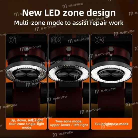 YCS 6558-Zone 144 LED'li Ayarlanabilir Parlaklıklı Çok Bölgeli Aydınlatma Sistemli Mikroskop Lambası