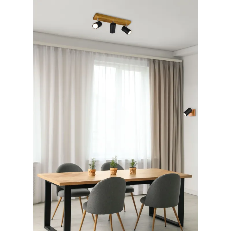 Farley Foco Madera : led : vintage: tienda lamparas barcelona: alda