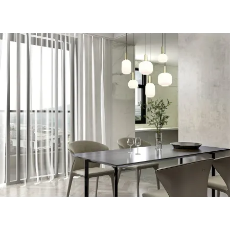 lampara diva blanca ; cristal ; tienda lamparas barcelona ; alda iluminacion