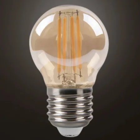 Bombillas Filamento 4 Watios Ambar Rosca E-27;Alda Iluminacion