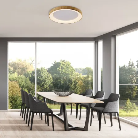 Plafon Niseko Madera Alda Iluminacion