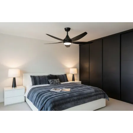 Ventilador 5 aspas Negro Elda Alda Iluminacion