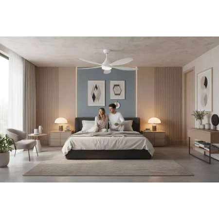 Ventilador Blanco Tobarra Alda Iluminacion