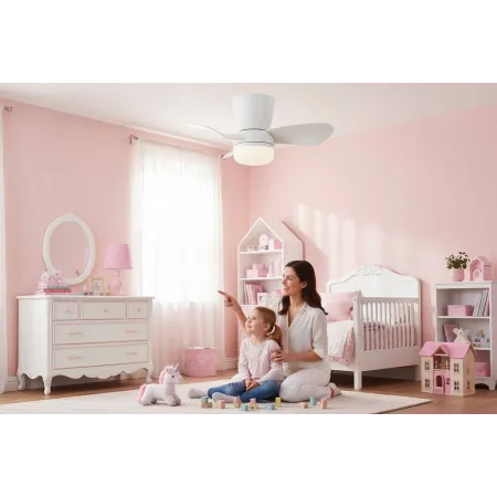 Ventilador Blanco Enoc Alda Iluminacion