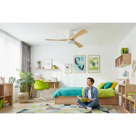 Ventilador Blanco Haya Paterna Alda Iluminacion