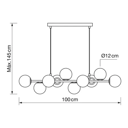 Lampara Bolas,Tienda Lamparas Barcelona;Alda Iluminacion