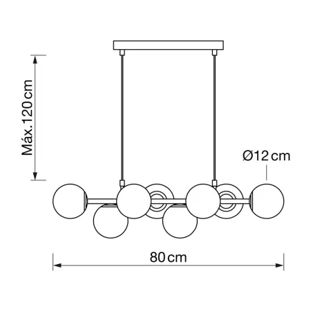 Lampara Bolas,Tienda Lamparas Barcelona;Alda Iluminacion