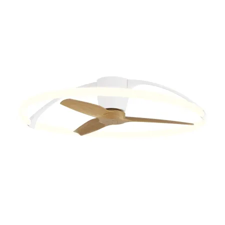 Ventilador Nepal Blanco-Haya Alda Iluminacion