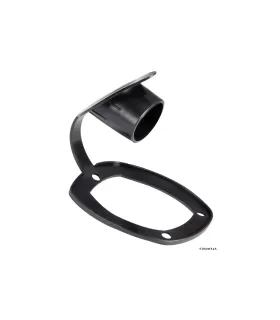Chiusura PVC per portacanna colore nero
