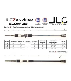 JLC ZANZÍBAR B663 CANNA SLOW Spinning azione 300 gr 2