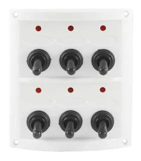 Pannello elettrico nautico 6 interruttori Quadro elettrico barca 12V