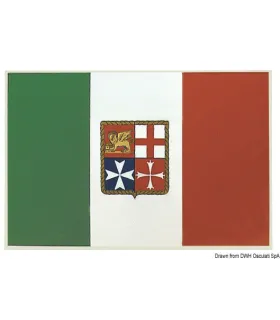 Bandiera adesiva Italia 20×30 cm PVC Adesivo bandiera italiana barca