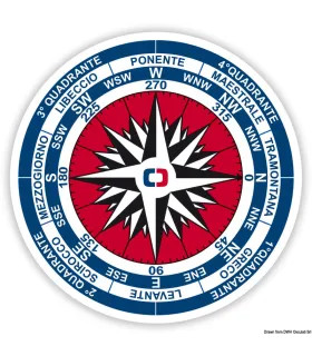 Adesivo Rosa dei Venti in PVC Decorazione nautica per barca