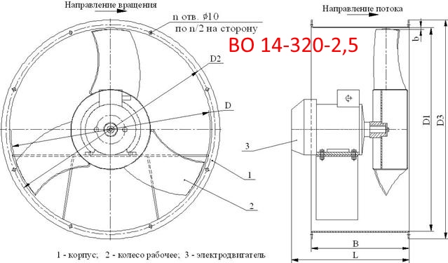 Схема ВО 14-320-2,5 Схема ВО 14-320-2,5
