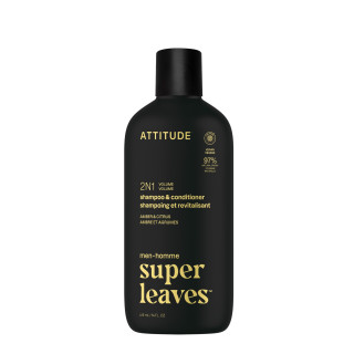 Champú y acondicionador 2 en 1 Attitude Hombre Volumen 414ml - envase frontal