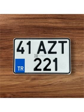 Tüvtürk Motorsiklet Plaka 