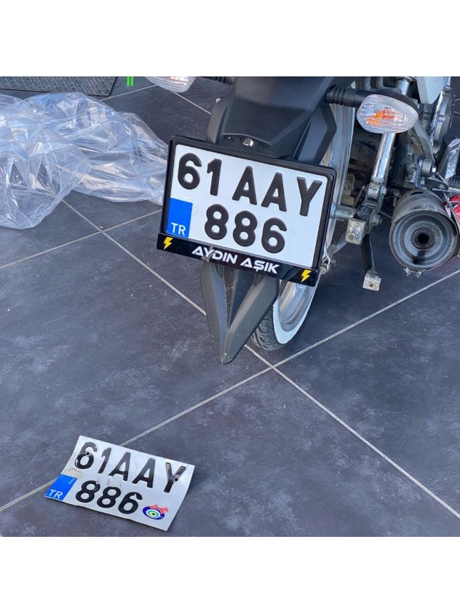Motorsiklet Pleksi Plakalık