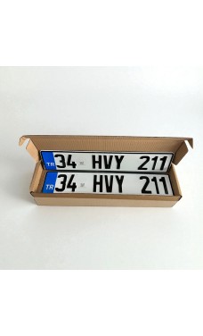 TÜVTÜRK Orijinal Cemiyet Araç Plakası 